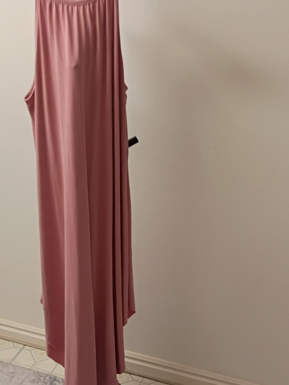 Sleeveless Rose Mauve Maxi Dress